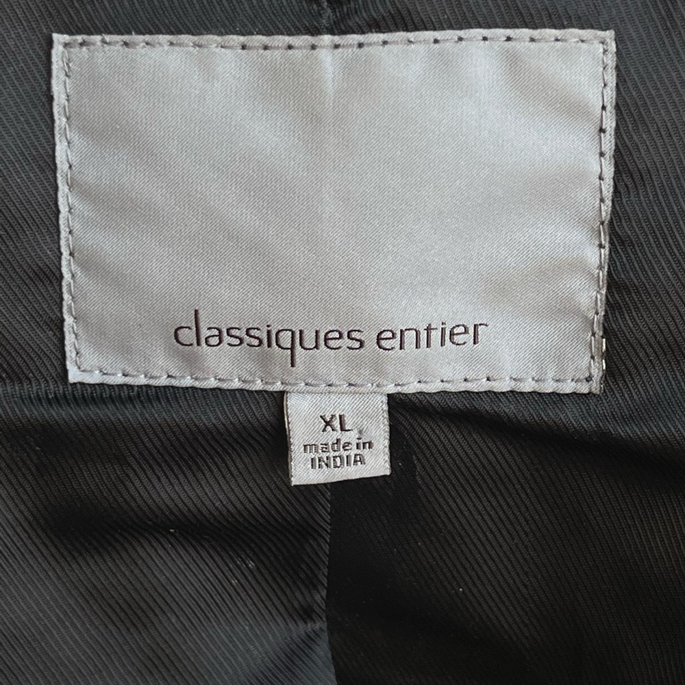 Classiques Entier Genuine Black Leather Jacket Blazer Size XL - Picture 13 of 13